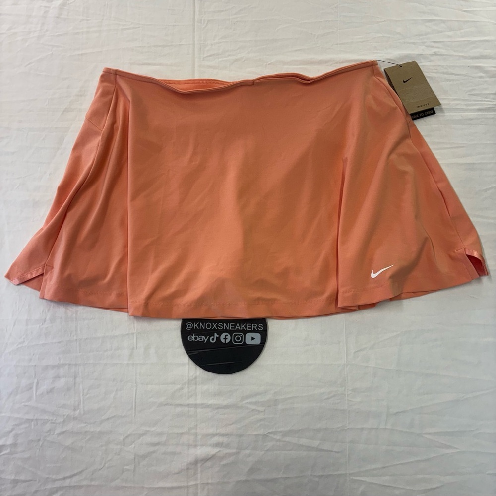 Nike 15” Dri-Fit Mid-Rise Flouncy Golf Skirt Skort Coral FZ6314-844 Women’s XL - Picture 3 of 6